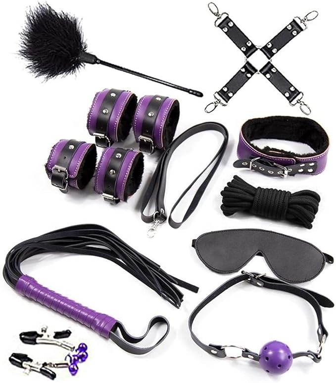 10 PCS Adult Bondage Restraints Bondaged Sex Kit