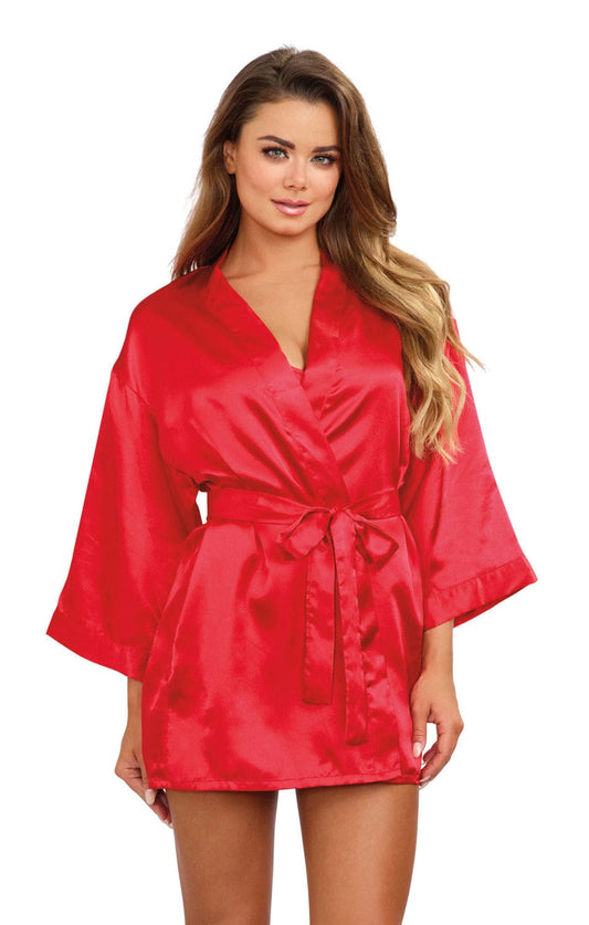 Red Satin Gown