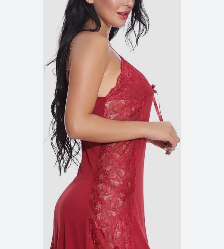 Sexy Negligee with Lace Sides