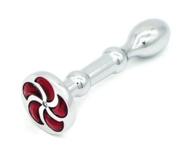 Flower Long Steel Anal Butt Plug