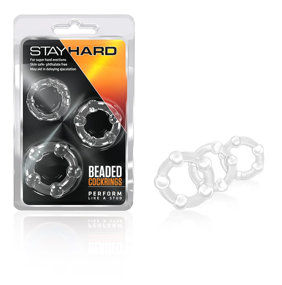 Rosy Stay Hard Cock Ring Set of 3