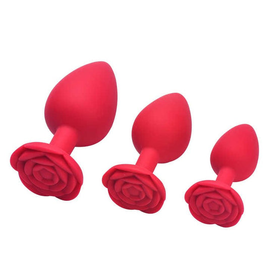 Rosa Set of 3 Heavy Bulbous Butt Plugs