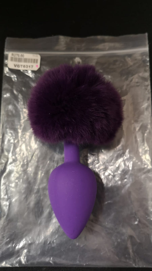 FLUFFY ANAL PLUG PURPLE