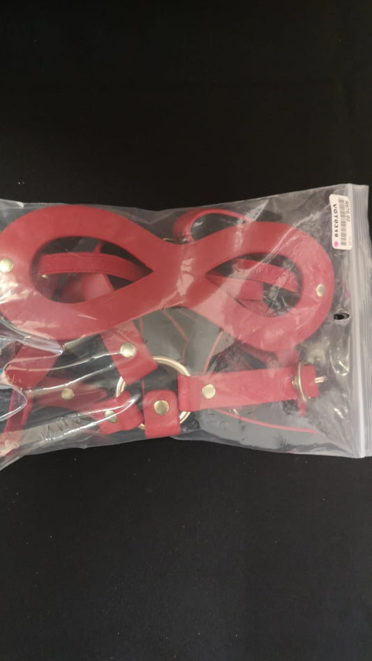 FACE MASK RED- BONDAGE SET 