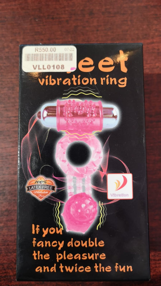 SWEET VIBRAION COCK  RING DOUBLE