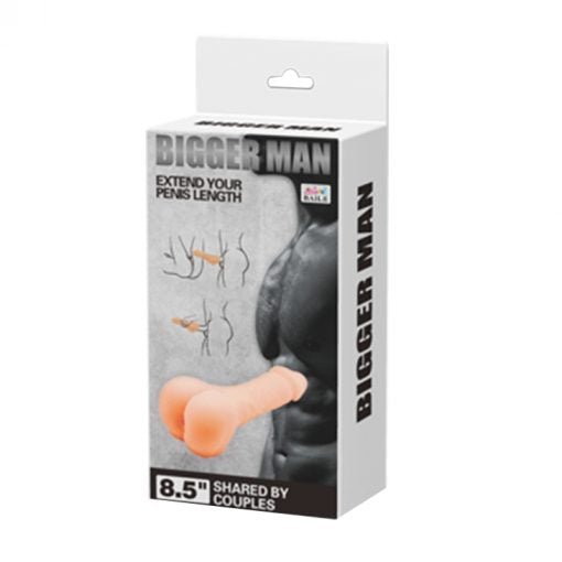 Baile Bigger Man 8.5” Extender Penis Sleeve & Ass Masturbator