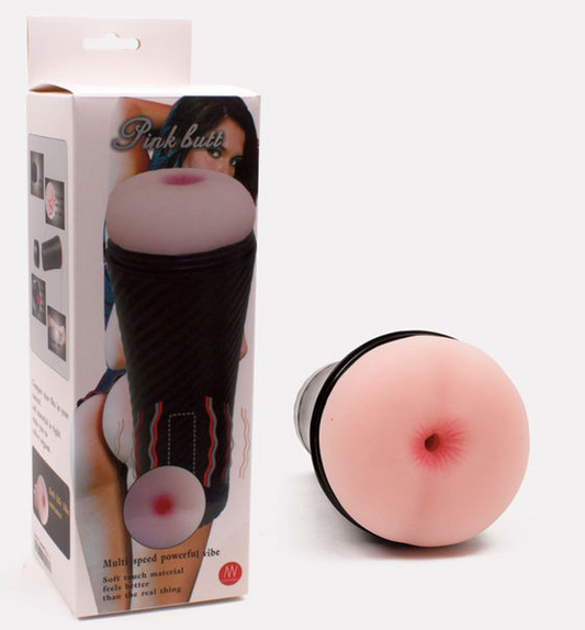 Pink Butt Vibrating Masturbator