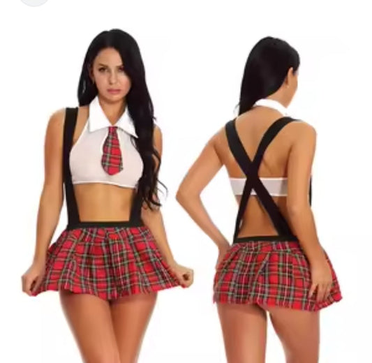 Sweet Seductive School Girl Top & Skirt Fantasy Outfit