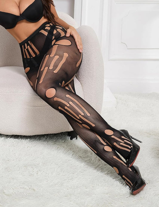 Risqué Ripped Effect Stockings