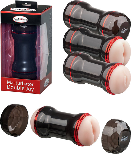 MaleSation Double Joy Masturbator (2 penetrable orifices)