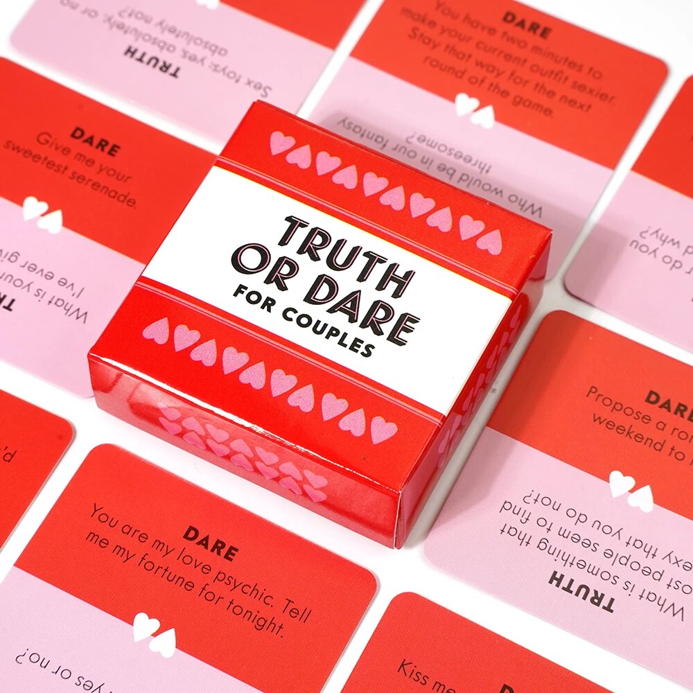 Truth or Dare for Couples 50 Sexy Questions and Challenges Date Night Card Games 