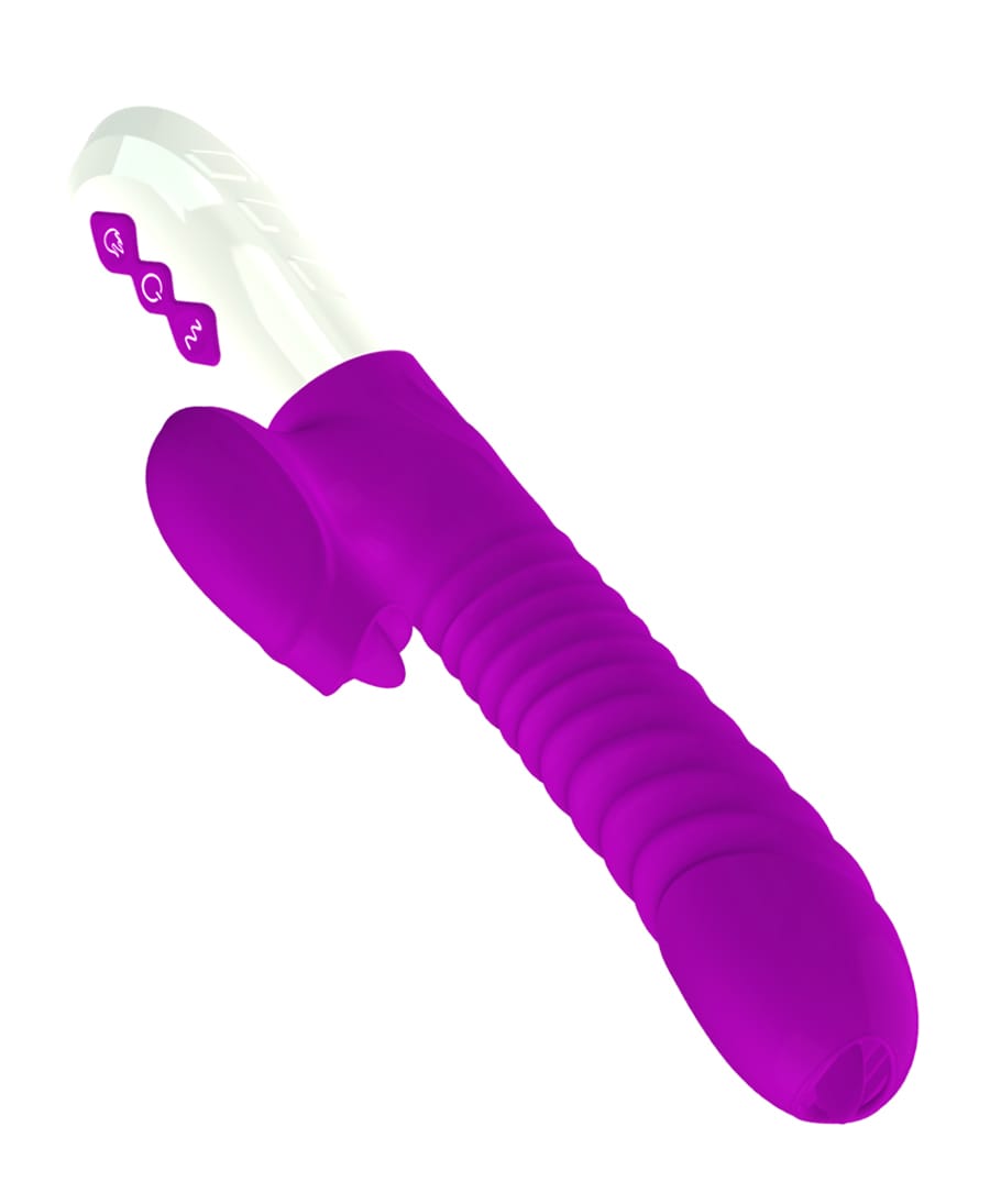 Stretch Thrusting Heating Rabbit Vibrator