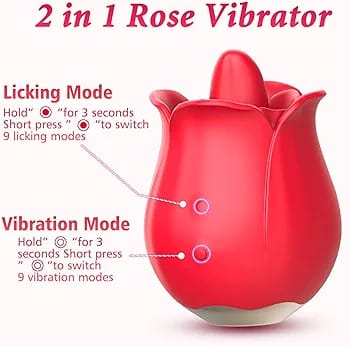 Rose Tongue Licker Rechargeable Vibrator