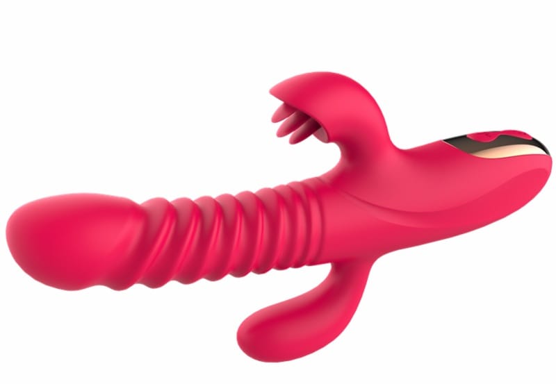 Stretch & Lick 12 Function Heating Rechargeable Rabbit Vibrator