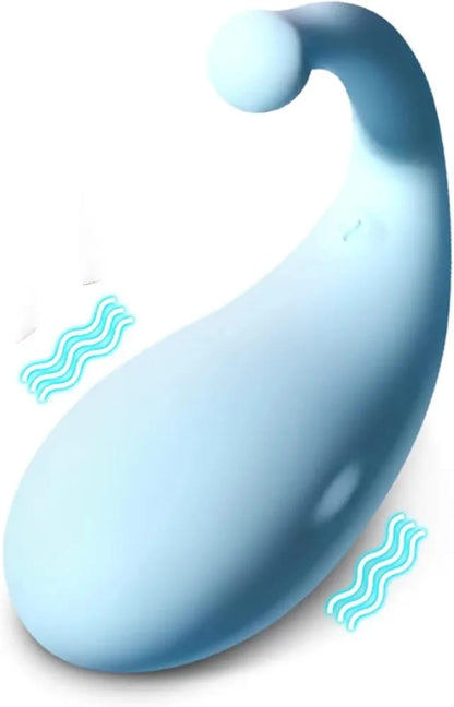 Little Blue Whale Couples Rechargeable Remote Egg Vibrator