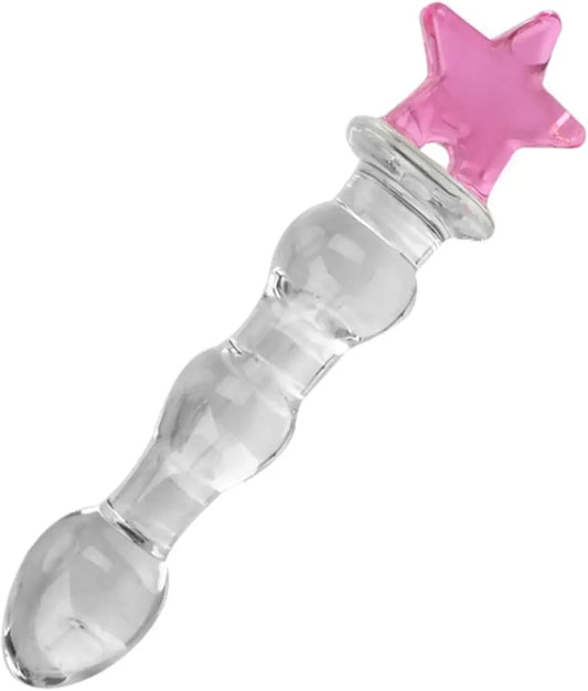 Star Ended 130mm Glass Anal or Vaginal Dildo