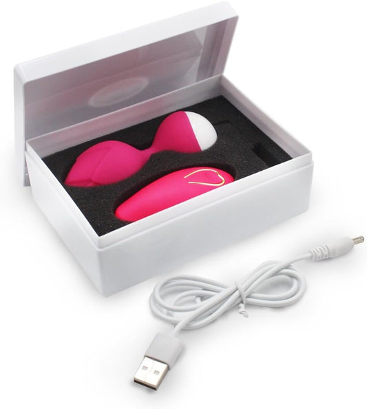 Wireless Rechargeable Vibrating Kegel Balls &amp; Egg Combo