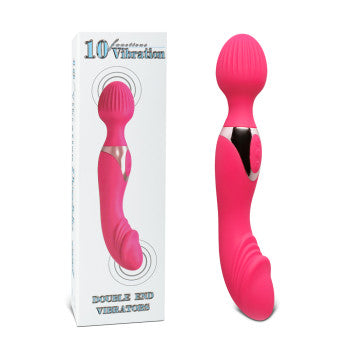 Double Ended 10 Vibration Modes Wand Vibrator