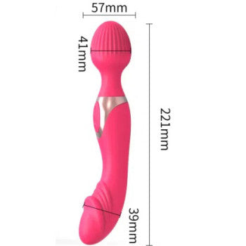 Double Ended 10 Vibration Modes Wand Vibrator