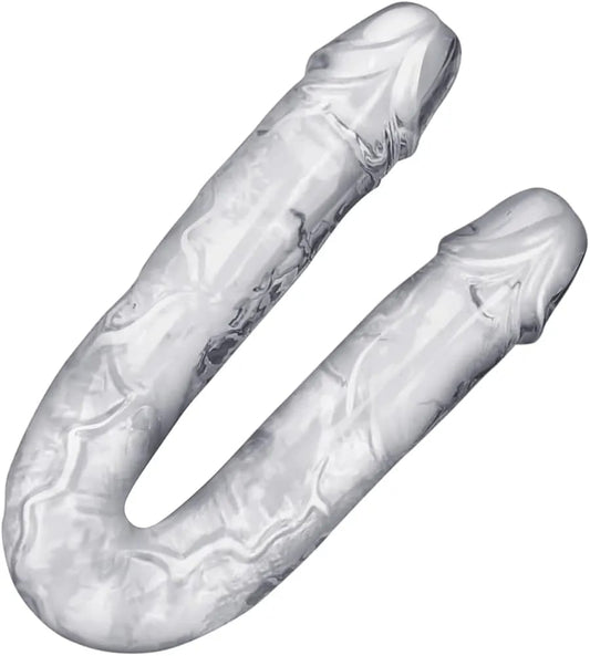 Clear 254mm Silicone Double Ended Dildo