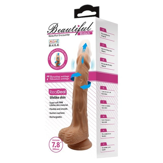 Beautiful™ Bodach 7.8” Life Like Skin Dildo