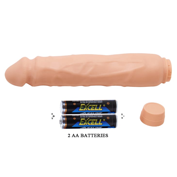 Silicone 260mm Soft Skin Real Feel Battery-Operated Vibrator